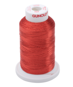 7014 - Christmas Red Metallic Embroidery Thread - 30 Wt. 1,100 yd. Cone
