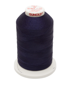 61421 - Navy Blue Polyester Embroidery Thread - 40 Wt. 5,500 yd. Cone