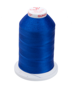 61460 - Medium Electric Blue Polyester Embroidery Thread - 40 Wt. 5,500 yd. Cone
