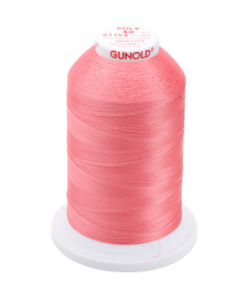 61154 - Coral Polyester Embroidery Thread - 40 Wt. 5,500 yd. Cone
