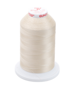 61127 - Medium Ecru Polyester Embroidery Thread - 40 Wt. 5,500 yd. Cone