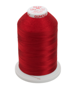 1263-Red Jubilee Sulky™ Rayon Thread 40 Wt. 5,500 yd. Cone