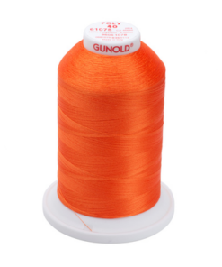 61078 - Tangerine Polyester Embroidery Thread - 40 Wt. 5,500 yd. Cone