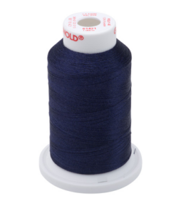 61421 - Navy Blue Polyester Embroidery Thread - 40 Wt. 1,100 yd. Cone