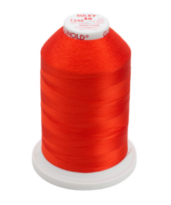 1246-Orange Flame Sulky™ Rayon Thread 40 Wt. 5,500 yd. Cone