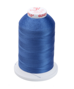 61198 - Dusty Navy Polyester Embroidery Thread - 40 Wt. 5,500 yd. Cone