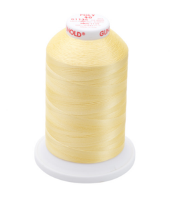 61135 - Pastel Yellow Polyester Embroidery Thread - 40 Wt. 5,500 yd. Cone