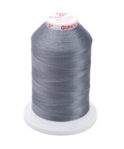 61166 - Medium Steel Gray Polyester Embroidery Thread - 40 Wt. 5,500 yd. Cone