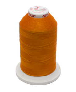 61168 - True Orange Polyester Embroidery Thread - 40 Wt. 5,500 yd. Cone