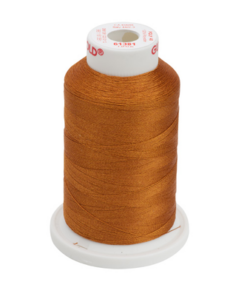 61381 - Ochre Polyester Embroidery Thread - 40 Wt. 1,100 yd. Cone