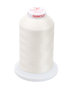 61071 - Off White Polyester Embroidery Thread - 40 Wt. 5,500 yd. Cone