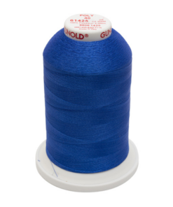 61425 - Medium Sapphire Polyester Embroidery Thread - 40 Wt. 5,500 yd. Cone