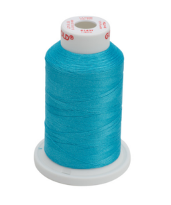 61437 - Light Caribbean Blue  Polyester Embroidery Thread - 40 Wt. 1,100 yd. Cone