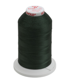 61103 - Dark Khaki Polyester Embroidery Thread - 40 Wt. 5,500 yd. Cone