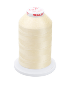 61061 - Pale Yellow Polyester Embroidery Thread - 40 Wt. 5,500 yd. Cone