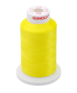 61905 - Bright Yellow Neon Polyester Embroidery Thread - 40 Wt. 1,100 yd. Cone