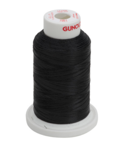 7051 - Black Metallic Embroidery Thread - 30 Wt. 1,100 yd. Cone