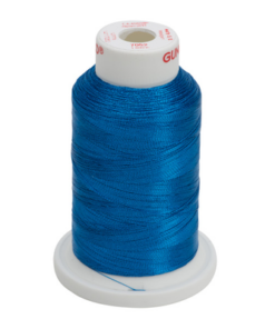 7052 - Peacock Blue Metallic Embroidery Thread - 30 Wt. 1,100 yd. Cone