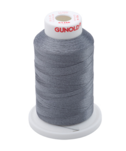 61166 - Medium Steel Gray Polyester Embroidery Thread - 40 Wt. 1,100 yd. Cone