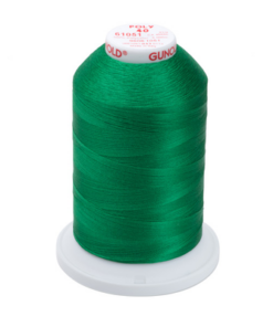 61051 - Christmas Green Polyester Embroidery Thread - 40 Wt. 5,500 yd. Cone