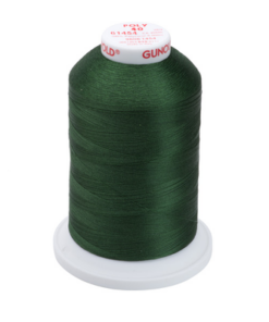 61454 - Dark Green Polyester Embroidery Thread - 40 Wt. 5,500 yd. Cone
