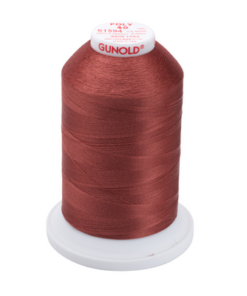 61594 - Light Cordovan Polyester Embroidery Thread - 40 Wt. 5,500 yd. Cone