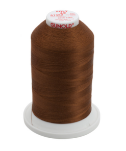 61382 - Sienna Polyester Embroidery Thread - 40 Wt. 5,500 yd. Cone