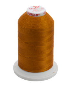 61383 - Yellow Ochre Polyester Embroidery Thread - 40 Wt. 5,500 yd. Cone