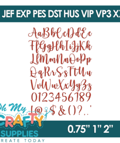 Alternative view of Spring Fling Embroidery Font (BX Included)