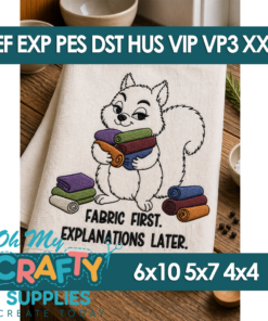 Fabrics First Squirrel Embroidery Design