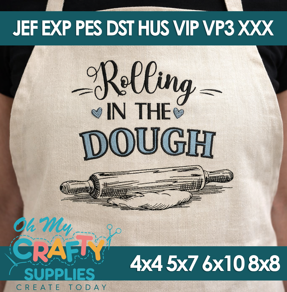 Rolling Dough Embroidery Design