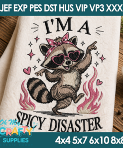 Spicy Disaster Embroidery Design
