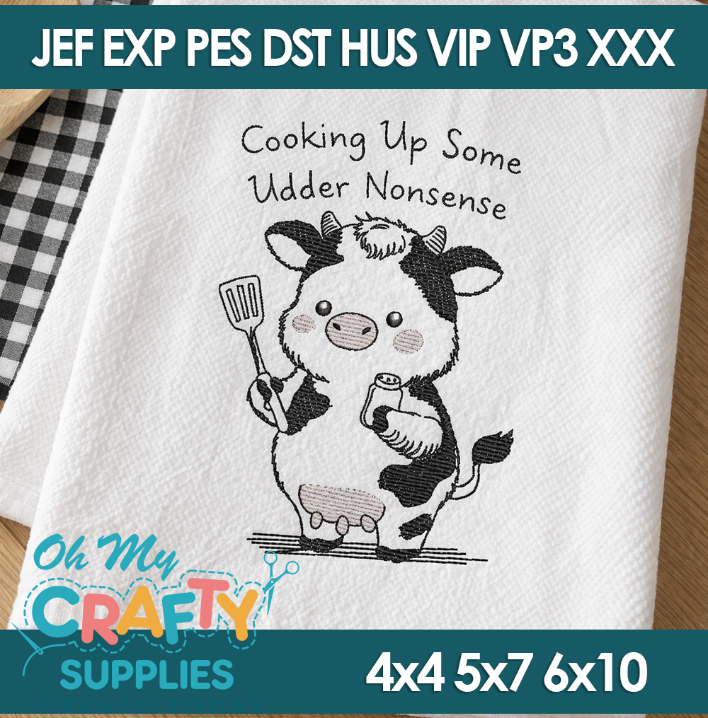 Udder Nonsense Embroidery Design