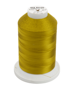 1227-Gold Green Sulky™ Rayon Thread 40 Wt. 5,500 yd. Cone