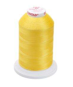 61023 - Yellow Polyester Embroidery Thread - 40 Wt. 5,500 yd. Cone