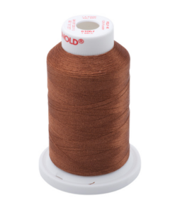 61057 - Dark Tawny Tan Polyester Embroidery Thread - 40 Wt. 1,100 yd. Cone