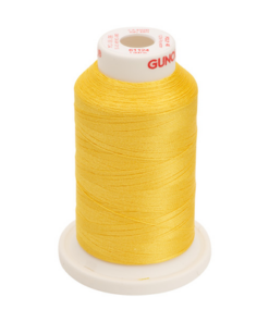 61124 - Sun Yellow Polyester Embroidery Thread - 40 Wt. 1,100 yd. Cone
