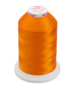 1168-True Orange Sulky™ Rayon Thread 40 Wt. 5,500 yd. Cone