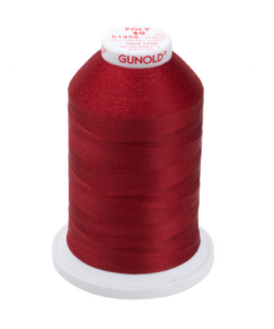 61458 - Ruby Red Polyester Embroidery Thread - 40 Wt. 5,500 yd. Cone