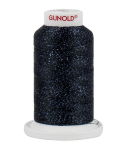 50645 - Black with Blue Sparkle 30 Wt. Poly Sparkle™ 1,100 yd. Cone