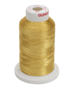 7008 - Lt. Antique Gold Metallic Embroidery Thread - 30 Wt. 1,100 yd. Cone