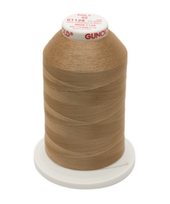 61128 - Dark Ecru Polyester Embroidery Thread - 40 Wt. 5,500 yd. Cone