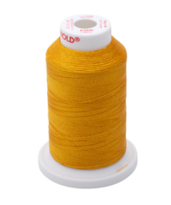 61025 - Mine Gold Polyester Embroidery Thread - 40 Wt. 1,100 yd. Cone