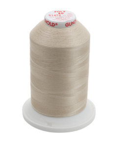61472 - Light Ecru Polyester Embroidery Thread - 40 Wt. 5,500 yd. Cone