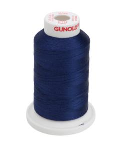 61197 - Medium Navy Polyester Embroidery Thread - 40 Wt. 1,100 yd. Cone