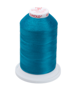 61096 - Dark Turquoise Polyester Embroidery Thread - 40 Wt. 5,500 yd. Cone