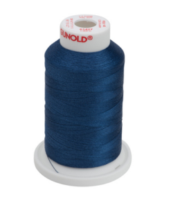 61427 - Deep Sapphire Polyester Embroidery Thread - 40 Wt. 1,100 yd. Cone