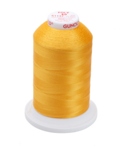 61137 - Yellow Orange Polyester Embroidery Thread - 40 Wt. 5,500 yd. Cone