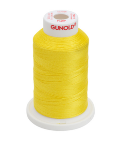 61365 - Bright Yellow Polyester Embroidery Thread - 40 Wt. 1,100 yd. Cone