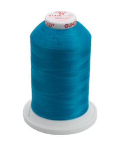 61435 - Caribbean Blue Polyester Embroidery Thread - 40 Wt. 5,500 yd. Cone